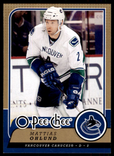 Hokejová karta Mattias Ohlund OPC 2008-09 řadová č.374