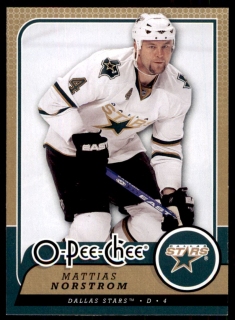 Hokejová karta Mattias Norstrom OPC 2008-09 řadová č.381