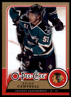 Hokejová karta Brian Campbell OPC 2008-09 řadová č.415