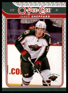 Hokejová karta James Sheppard OPC 2009-10 řadová č.161