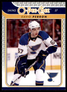 Hokejová karta David Perron OPC 2009-10 řadová č.186