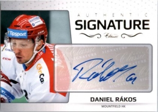 Hokejová karta Daniel Rákos OFS 2018-19 Série 1 Authentic Signature Platinum 
