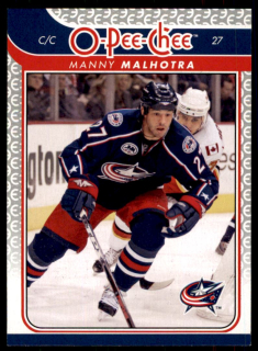 Hokejová karta Manny Malhotra OPC 2009-10 řadová č.350