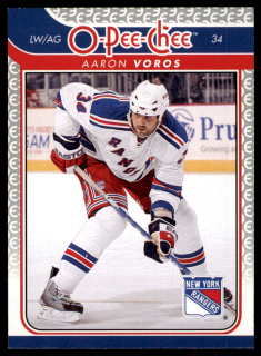 Hokejová karta Aaron Voros OPC 2009-10 řadová č.376