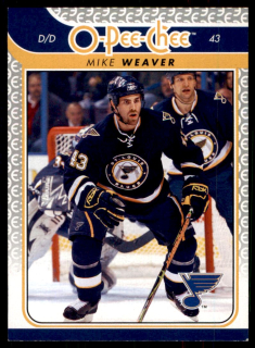 Hokejová karta Mike Weaver OPC 2009-10 řadová č.378
