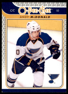Hokejová karta Andy McDonald OPC 2009-10 řadová č.458