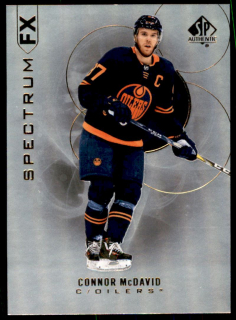 Hokejová karta Connor McDavid UD SP Authentic 2020-21 Spectrum FX č. S-36