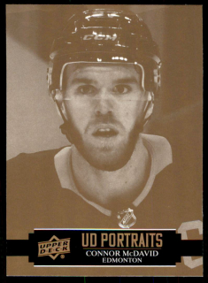 Hokejová karta Connor McDavid UD S1 2021-22 UD Portraits č. P-25