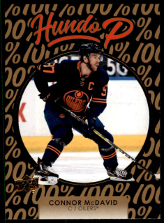 Hokejová karta Connor McDavid UD S1 2021-22 Hundo P GOLD č. HP-1