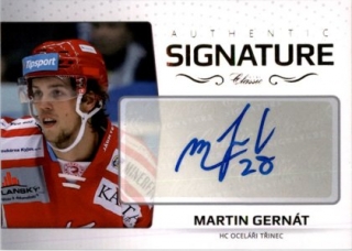 Hokejová karta Martin Gernát OFS 2018-19 Série 1 Authentic Signature Platinum 