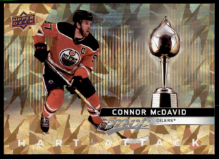 Hokejová karta Connor McDavid UD MVP 2021-22 Hart Attack GOLD č. HA-1