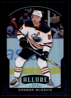 Hokejová karta Connor McDavid UD Allure 2020-21 Black Rainbow č. 50