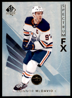 Hokejová karta Connor McDavid UD SP Authentic 17-18 Spectrum FX (open) č. S-20