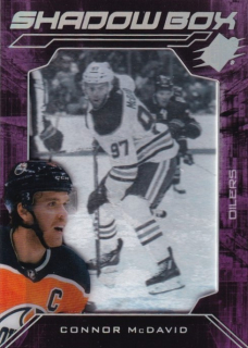 Hokejová karta Connor McDavid UD SPX 2020-21 Shadow Box č- SB-33