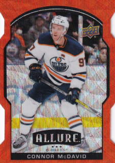 Hokejová karta Connor McDavid UD Allure 2020-21 Orange Slice č. 50