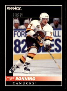 Hokejová karta Cliff Ronning Pinnacle 1992-93 řadová č.12