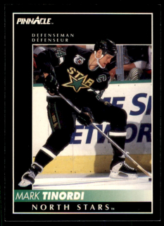 Hokejová karta Mark Tinordi Pinnacle 1992-93 řadová č.18