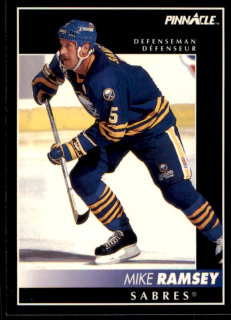 Hokejová karta Mike Ramsey Pinnacle 1992-93 řadová č.21