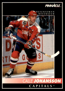 Hokejová karta Calle Johansson Pinnacle 1992-93 řadová č.30