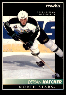 Hokejová karta Derian Hatcher Pinnacle 1992-93 řadová č.34