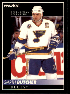Hokejová karta Garth Butcher Pinnacle 1992-93 řadová č.72