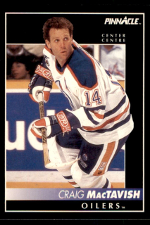 Hokejová karta Craig MacTavish Pinnacle 1992-93 řadová č.78