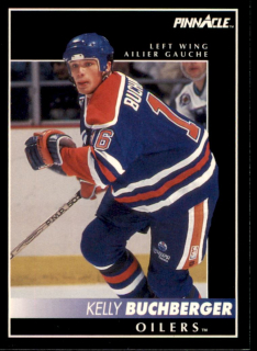 Hokejová karta Kelly Buchberger Pinnacle 1992-93 řadová č.95