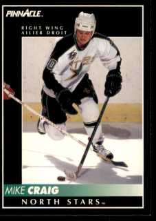 Hokejová karta Mike Craig Pinnacle 1992-93 řadová č.99