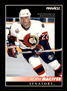 Hokejová karta Norm Maciver Pinnacle 1992-93 řadová č.157