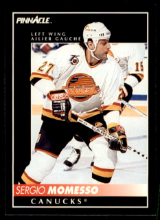 Hokejová karta Sergio Momesso Pinnacle 1992-93 řadová č.163