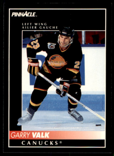 Hokejová karta Garry Valk Pinnacle 1992-93 řadová č.181