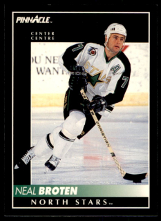 Hokejová karta Neal Broten Pinnacle 1992-93 řadová č.209