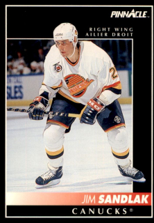 Hokejová karta Jim Sandlak Pinnacle 1992-93 řadová č.210