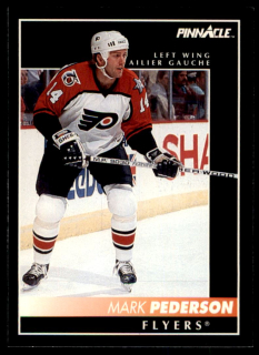 Hokejová karta Mark Pederson Pinnacle 1992-93 řadová č.213