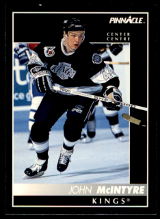 Hokejová karta John McIntyre Pinnacle 1992-93 řadová č.214