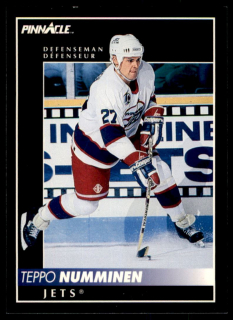 Hokejová karta Teppo Numminen Pinnacle 1992-93 řadová č.215