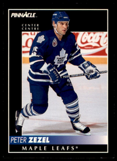 Hokejová karta Peter Zezel Pinnacle 1992-93 řadová č.283