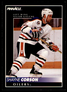 Hokejová karta Shayne Corson Pinnacle 1992-93 řadová č.323