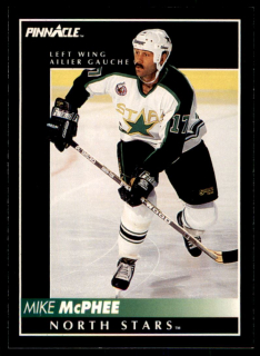 Hokejová karta Mike McPhee Pinnacle 1992-93 řadová č.342