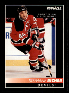 Hokejová karta Stephane Richer Pinnacle 1992-93 řadová č.361