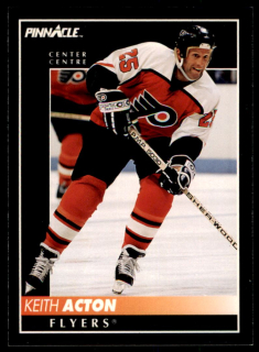 Hokejová karta Keith Acton Pinnacle 1992-93 řadová č.363