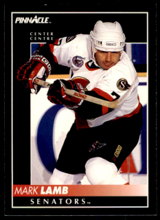 Hokejová karta Mark Lamb Pinnacle 1992-93 řadová č.374