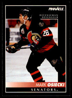 Hokejová karta Mark Osiecki Pinnacle 1992-93 řadová č.376
