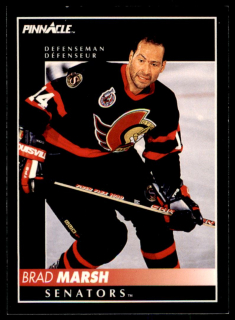 Hokejová karta Brad Marsh Pinnacle 1992-93 řadová č.378