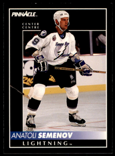 Hokejová karta Anatoli Semenov Pinnacle 1992-93 řadová č.386