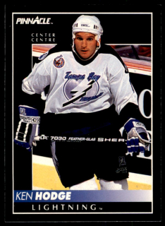 Hokejová karta Ken Hodge Pinnacle 1992-93 řadová č.390