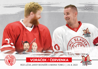 Hokejová karta Voráček / Červenka Goal Cards 2022-23 Rozkučka č. 41