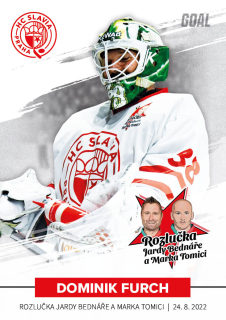 Hokejová karta Dominik Furch Goal Cards 2022-23 Rozkučka č. 17