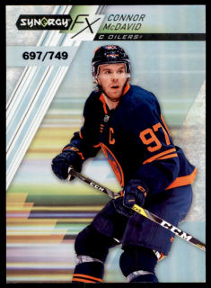 Hokejová karta Connor McDavid UD Synergy 2020-21 FX /749 č. FX-50