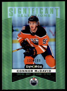 Hokejová karta Connor McDavid UD Synergy 2018-19 Significant Selections /199 č.1